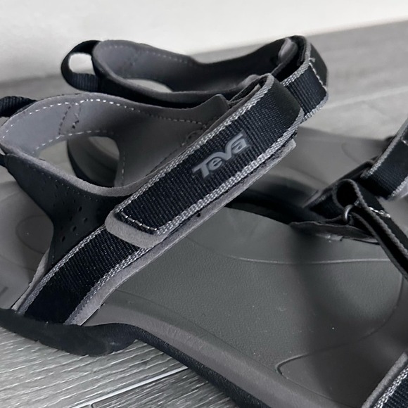 Teva Women's Black Verra Sport Slide Sandals Rubber Sole Open Toe Size 9 - Picture 5 of 7